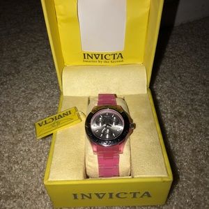 Invicta Women’s “Angel” Pink silicone watch